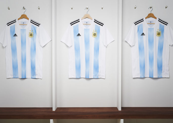 Die neuen Trikots von Lionel Messi für Argentinien von adidas.