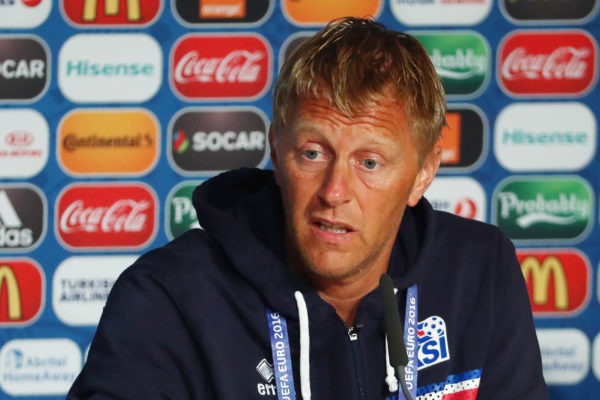 Heimir Hallgrimsson ist der Cheftrainer von Island bei der WM. Copyright: AFP.