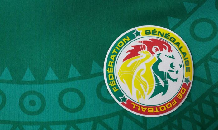 Senegals 2017er Auswärtstrikot im Detail. Besonders schön am Romai Trikot waren die interessanten Prints, wie hier das Stammesmuster.