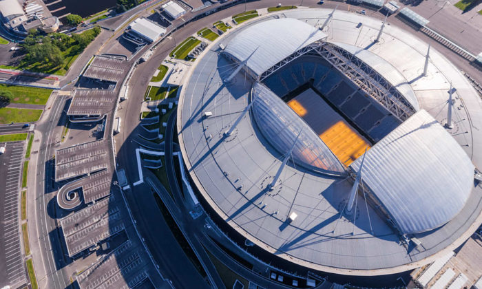 Das teuerster Stadion in Russland: Die St. Petersburg Arena (Foto shutterstock)