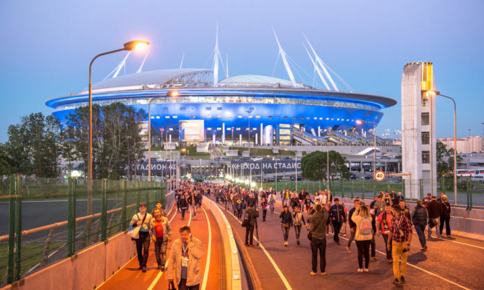 Das teuerster Stadion in Russland: Die St. Petersburg Arena (Foto shutterstock)