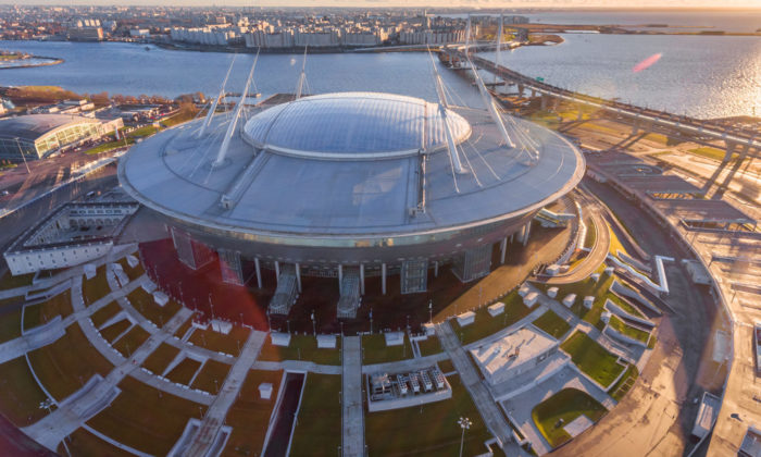 Das teuerster Stadion in Russland: Die St. Petersburg Arena (Foto shutterstock)