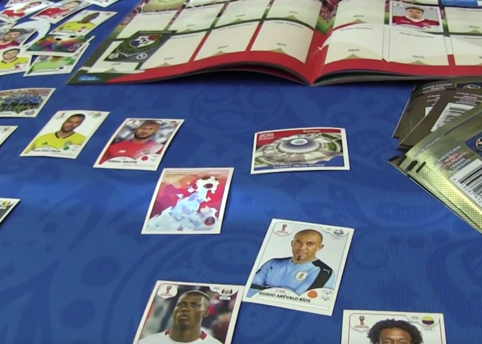 Das neue Panini Sammelalbum zur WM 2018 vorgestellt.