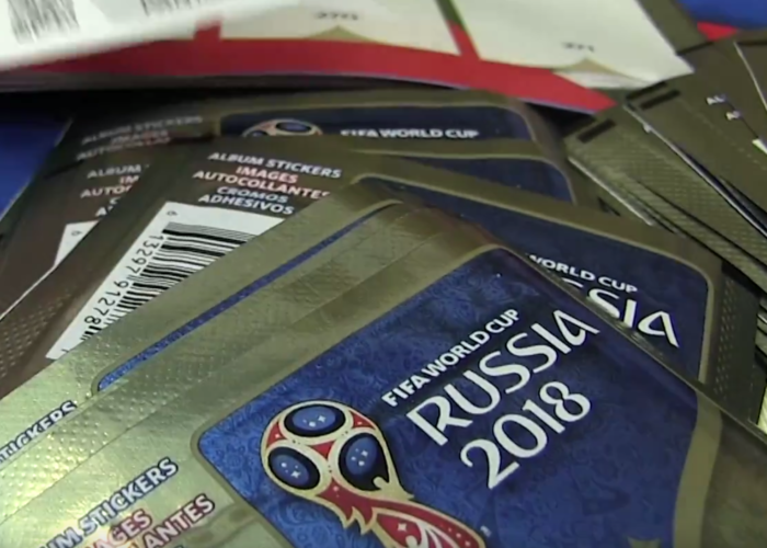 Das neue Panini Sammelalbum zur WM 2018 vorgestellt.