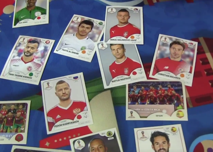 Das neue Panini Sammelalbum zur WM 2018 vorgestellt.