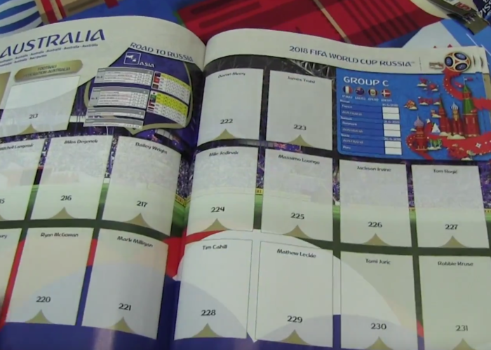 Das neue Panini Heft zur WM 2018 vorgestellt.