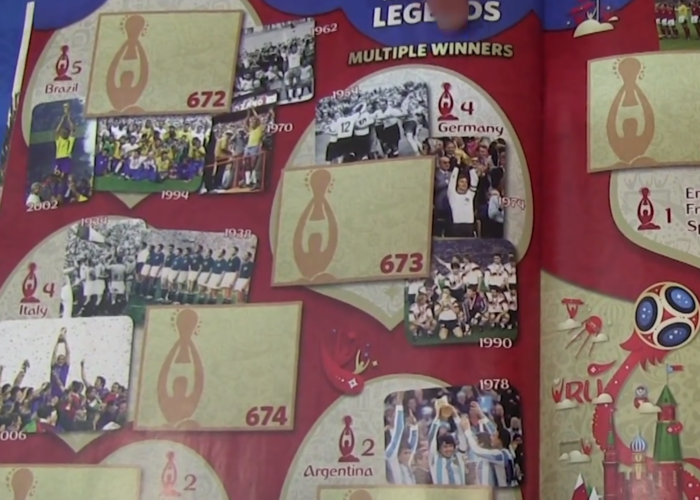 Das neue Panini Heft zur WM 2018 vorgestellt.