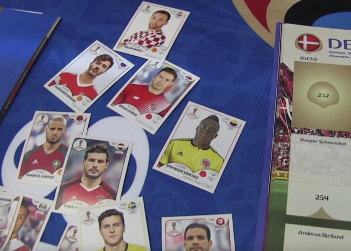 Das neue Panini Sammelalbum zur WM 2018 vorgestellt.