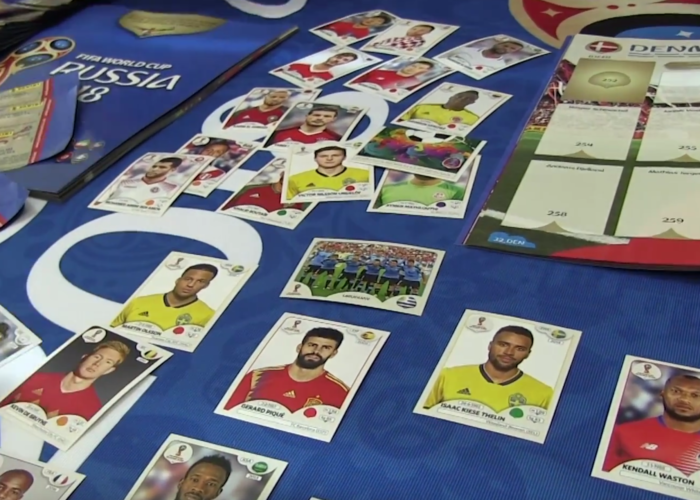 Das neue Panini Sammelalbum zur WM 2018 vorgestellt.