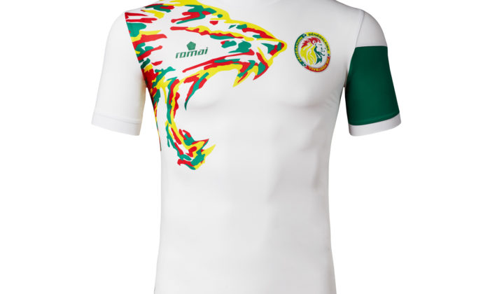 Das Heimtrikot von Ausstatter Romai. 2018 Wird Senegal jedoch mit Trikots von Puma ins Rennen gehen.