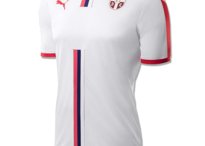 Serbiens neues Auswärtstrikot für die WM 2018. Photo: Puma.