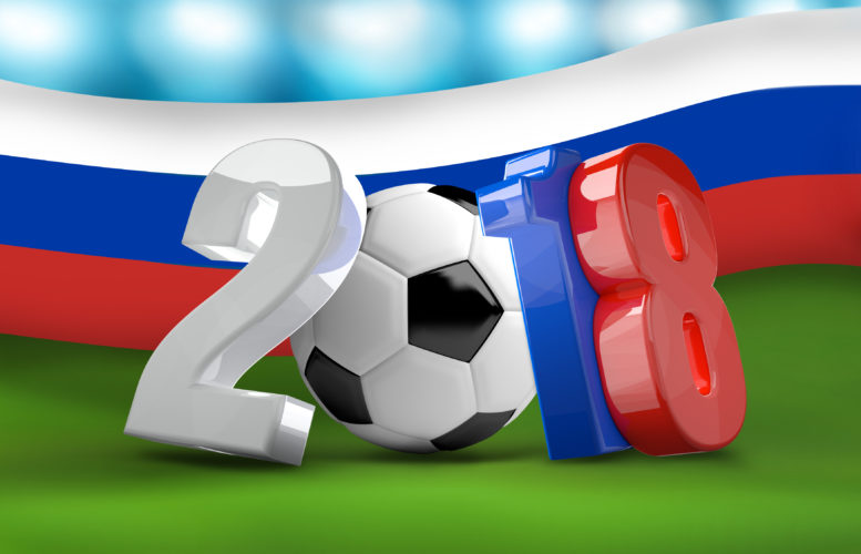 Ein Logo zur Fußball WM, aber kein offizielles - dieses dürfte verwendet werden, allerdings muß man auch hier das Wording beachten - "Russia 2018" wäre nicht zulässig (Foto Shutterstock)