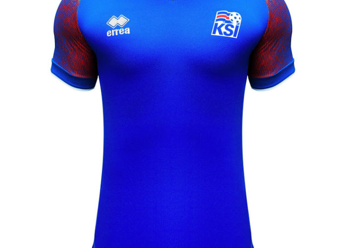 Das Island WM 2018 Heimtrikot. Photo: Errea.