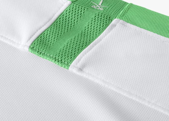 Der Nacken des neuen Heimtrikots der Saudis im Detail. Photo: Nike.