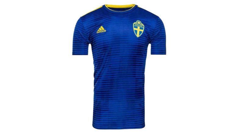 Schwedens neues Auswärtstrikot von Adidas. Photo: Adidas Presse.
