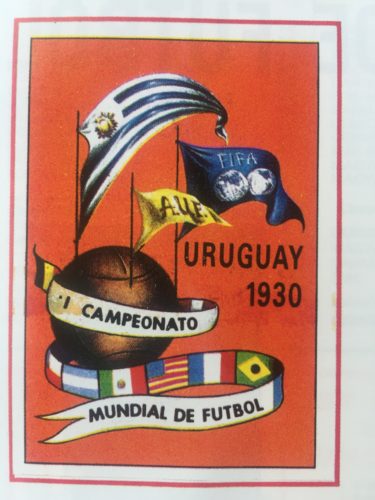 Das Logo und Poster der Fußball WM 1930
